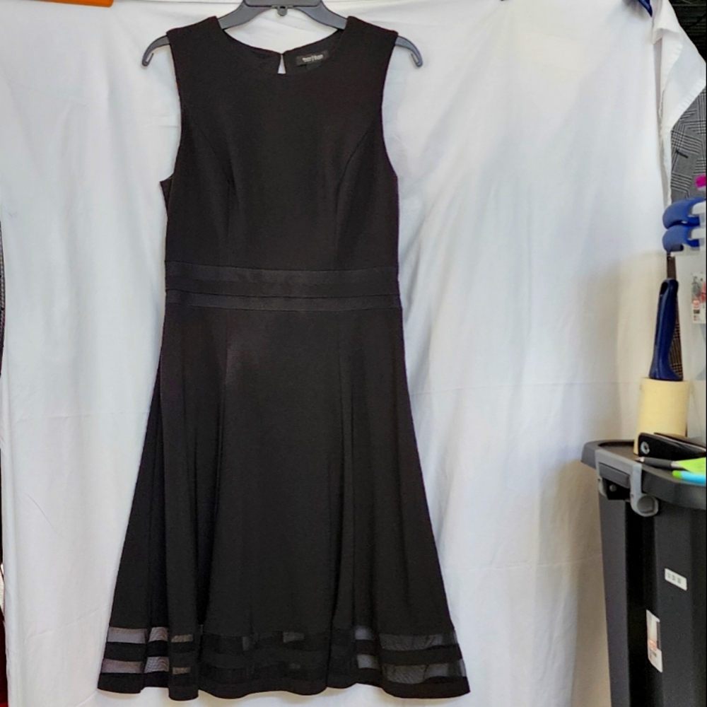White House Black Market Black Midi Dress